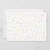 レインボーベビー散布紙吹雪ニュートラル サンキューカード (裏面)