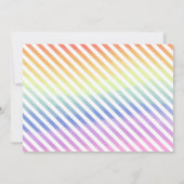 レインボーベビー誕生発表ハローワールド 案内状 (裏面)