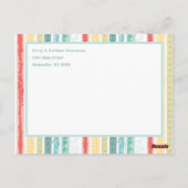 レインボーベビー誕生発表写真 ポストカード (裏面)