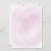 レインボーベビー（ピンク）シャワー招待状 招待状 (裏面)