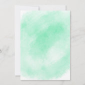 レインボーベビー（緑）シャワー招待状 招待状 (裏面)