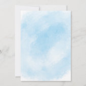 レインボーベビー（青）シャワー招待状 招待状 (裏面)