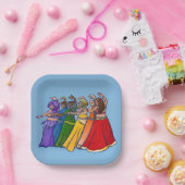 レインボーベリーダンサーアートベリーダンス団 ペーパープレート (パーティー)