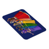 レインボーベリーダンサーアートベリーダンス団 マグネット (右側)