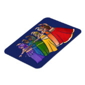 レインボーベリーダンサーアートベリーダンス団 マグネット (左側)