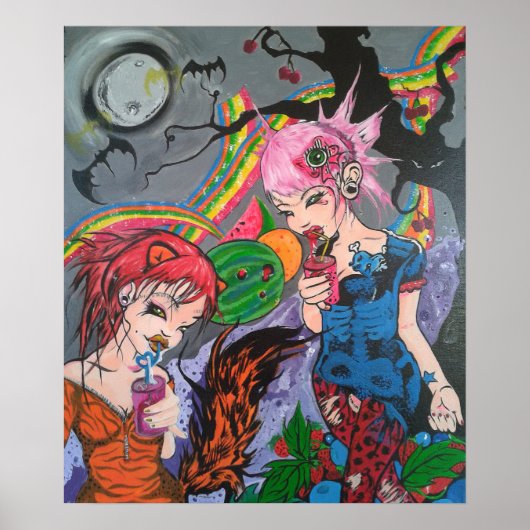 「レインボーベーコン&ジュース」 ポスター (正面)