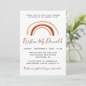 レインボーベ男女兼用イシャワー招待状 セーブザデート (スタンド正面)