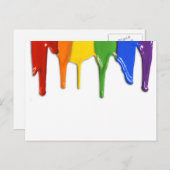 レインボーペイントのしずく -.png ポストカード (正面/裏面)