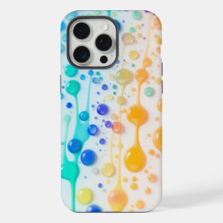 レインボーペイントドリップフォンケース iPhone 15 PRO MAXケース