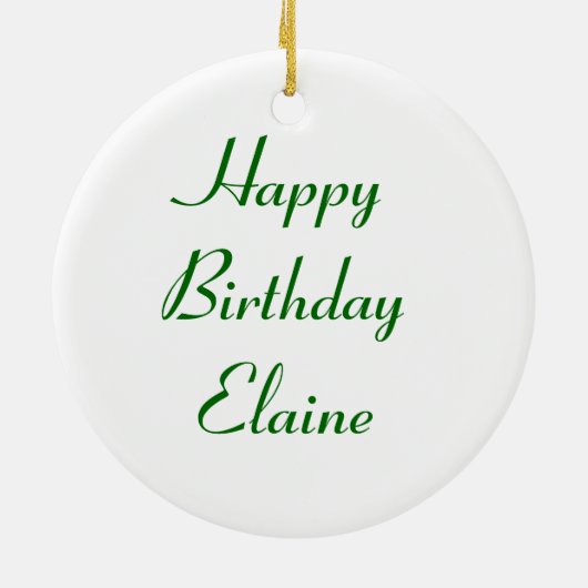 レインボーペチュニアカスタム誕生日 セラミックオーナメント (裏面)