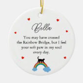 レインボーペット名 セラミックオーナメント (正面)
