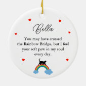 レインボーペット名 セラミックオーナメント (裏面)