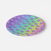 レインボーペパーミントキャンディ紙プレート ペーパープレート (アングル)