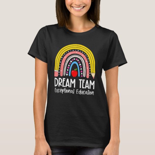 レインボーペンシルドリーム例外的な教育チームSP Tシャツ (正面)