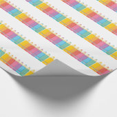 レインボーペンシルラッピング紙新学期 ラッピングペーパー (角)