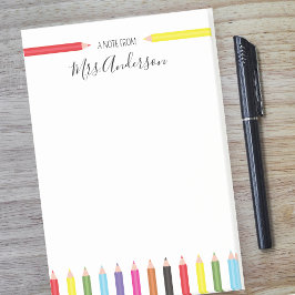 レインボーペンシル先生からのメモ ポストイット