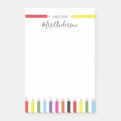 レインボーペンシル先生からのメモ ポストイット (正面)