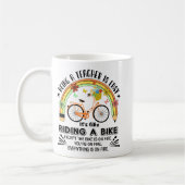 レインボーペンシル先生鑑賞おもしろい、先生 コーヒーマグカップ (左)