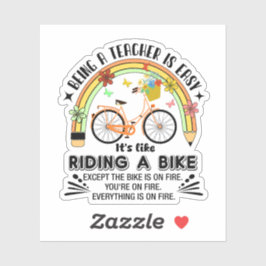 レインボーペンシル先生鑑賞おもしろい、先生 シール