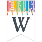 レインボーペンシル全校歓迎 バンティングフラッグ (第1の旗)