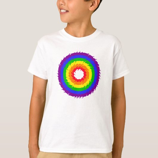 レインボーホイールシャツ – スタイルとカラーを選択 Tシャツ (正面)