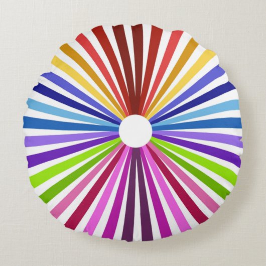 レインボーホイール ラウンドクッション (正面)