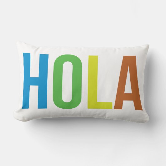 レインボーホラ ランバークッション (正面)