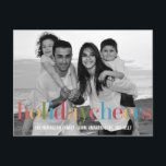 レインボーホリデーフォトカードはがき シーズンポストカード<br><div class="desc">簡単モダンに。常にスタイリッシュ。©www.themodcards.com</div>