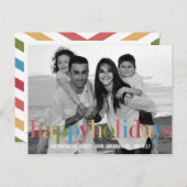 レインボーホリデーフォトカードはがき シーズンポストカード (正面/裏面)