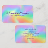 レインボーホログラガーリールジュアスタイリッシュ 名刺 (正面/裏面)