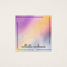 レインボーホログラフィックグリッターグラデーションイヤリングディスプレイ