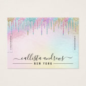 レインボーホログラフィックグリッタードリップブレスレットディスプレイ (正面)