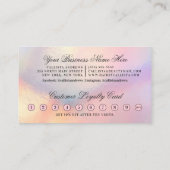 レインボーホログラフィックグリッタードリップロイヤリティ ロイヤリティカード (裏面)