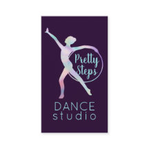 レインボーホログラフィックパープルダンススタジオインストラクター