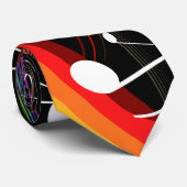 レインボーホワイトミュージックノート ネクタイ (ロール)