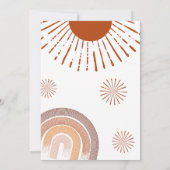 レインボーホーこ来この息子の赤ちゃんシャワー サンキューカード (裏面)