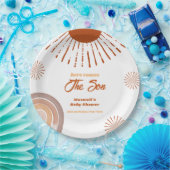 レインボーホーこ来この息子の赤ちゃんシャワー ペーパープレート (パーティー)