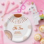 レインボーホーこ来この息子の赤ちゃんシャワー ペーパープレート (パーティー)