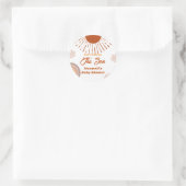 レインボーホーこ来この息子の赤ちゃんシャワー ラウンドシール (バッグ)