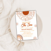 レインボーホーこ来この息子の赤ちゃんシャワー 招待状