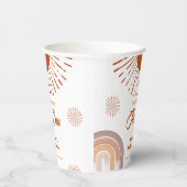 レインボーホーこ来この息子の赤ちゃんシャワー 紙コップ (右)