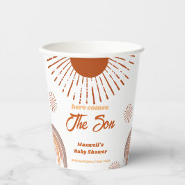 レインボーホーこ来この息子の赤ちゃんシャワー 紙コップ