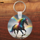 レインボーホースとレインボーズの雨のダンス キーホルダー (正面)