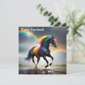 レインボーホースとレインボーズの雨のダンス 招待状 (スタンド正面)