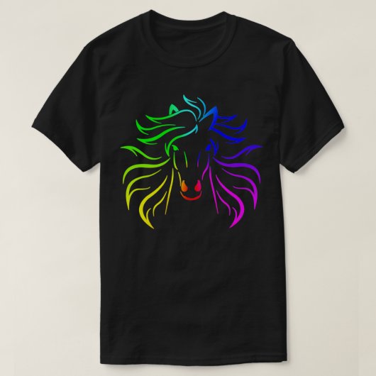 レインボーホースエクエストリアン Tシャツ (デザイン正面)