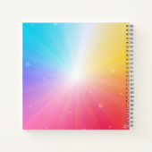 レインボーホースカラフルノートエクエストリアンデザイン ノートブック (裏面)