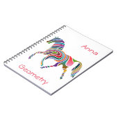 レインボーホースデザイン ノートブック (左側)