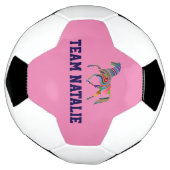 レインボーホース – あなたのチーム名 サッカーボール (回転)