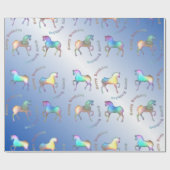 レインボーホース、ハッピーバースデー ラッピングペーパー (フラット)