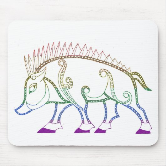 レインボーボア マウスパッド (正面)